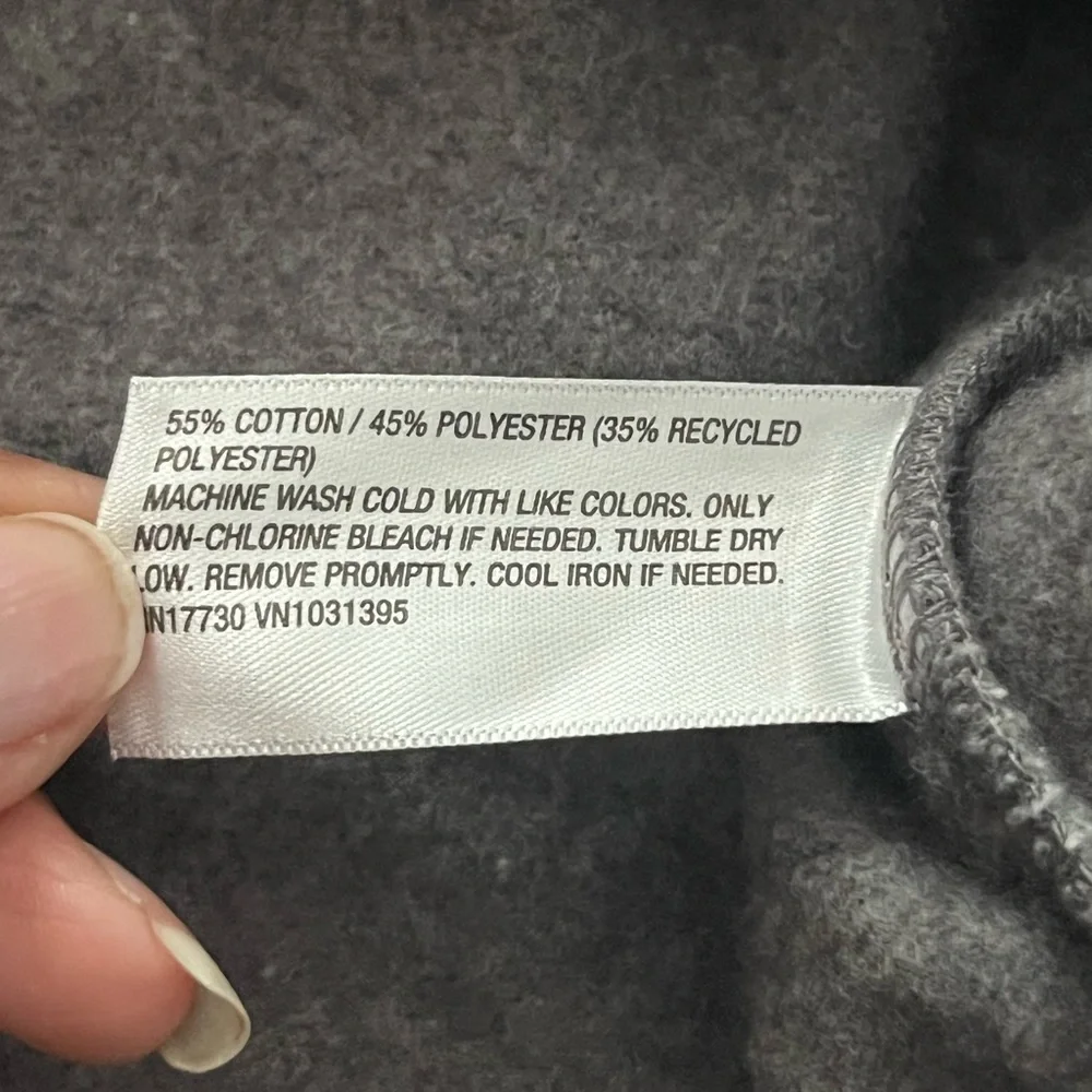 EUC Wild Fable Cropped Crewneck Sweatshirt in Heathered Gray - Sz Large - Picture 4 of 11
